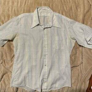 Vintage summer perm press ‘70s short sleeve shirt